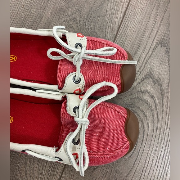 NEW KEEN CATALINA Women Canvas Boat Shoe 5 EUR 35 Leather Trim Comfort Nautical - Picture 5 of 13